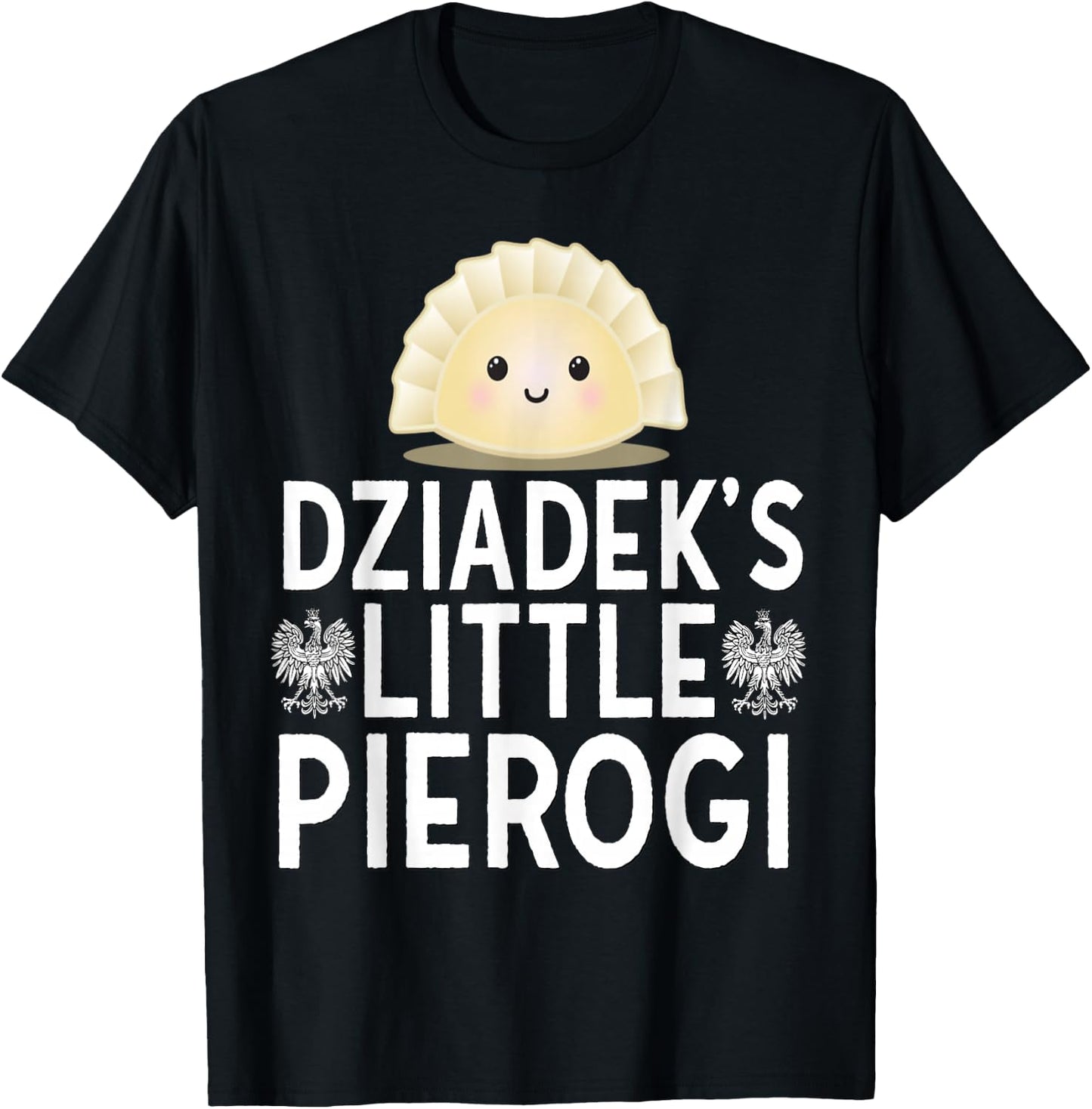 Dziadeks Little Pierogi Shirt Polish Grandpa Kids Dyngus Day T-Shirt - T-Shirt | Black