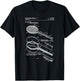 Vintage Patent Print 1974 Tennis Racket T-Shirt - T-Shirt | Black