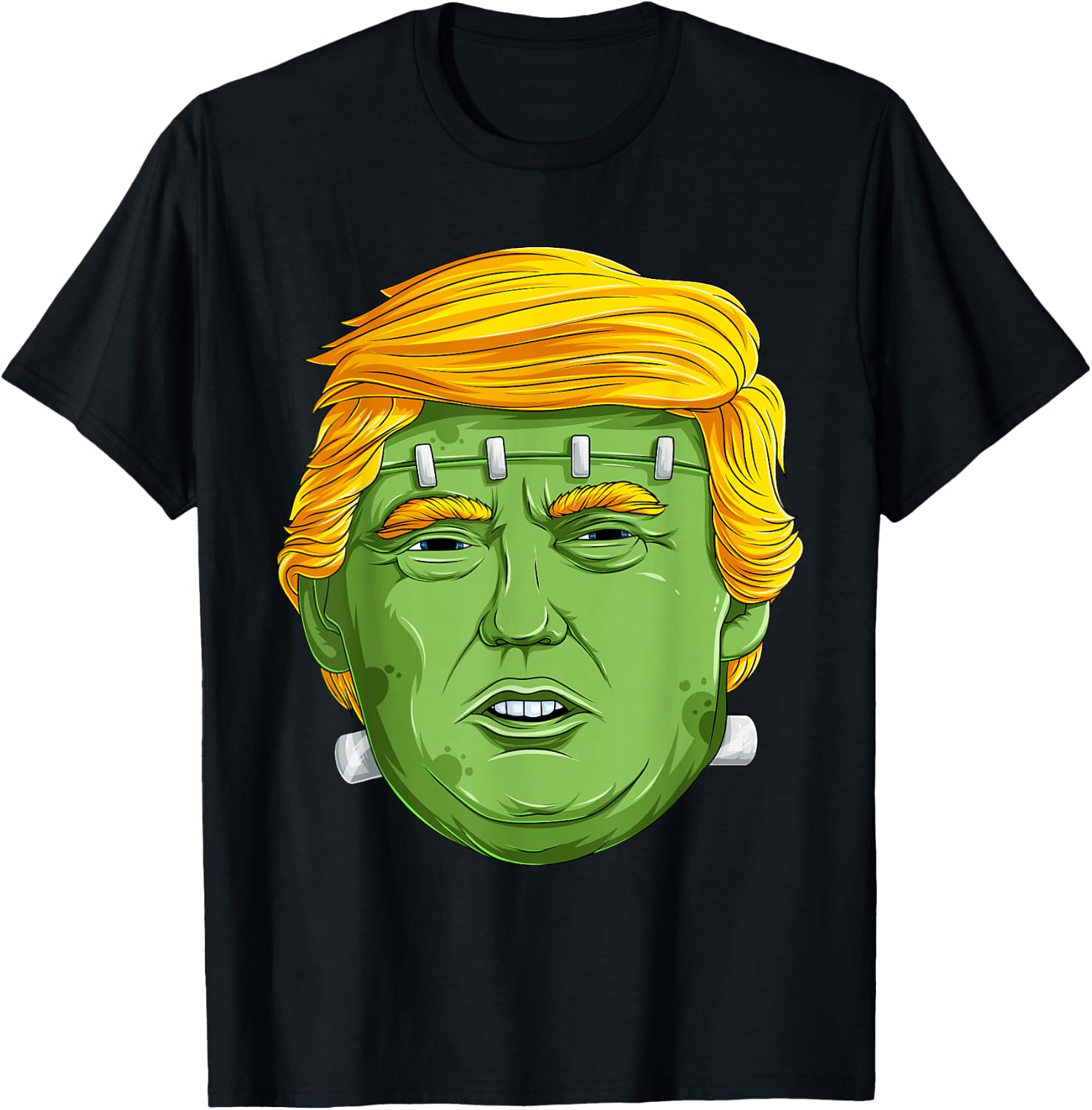 Trump Frankenstein Halloween Costume, Spooky Monster Trump T-Shirt - T-Shirt | Black