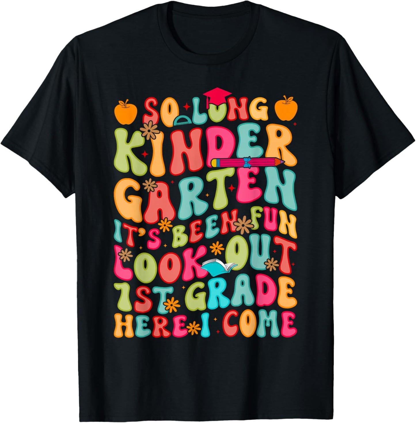 Kindergarten Graduation Graduate Kids Boys Girls T-Shirt - T-Shirt | Black