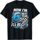 67 Bday 6th Birthday Now Im 6 Next Year 7 T-Shirt - T-Shirt | Black