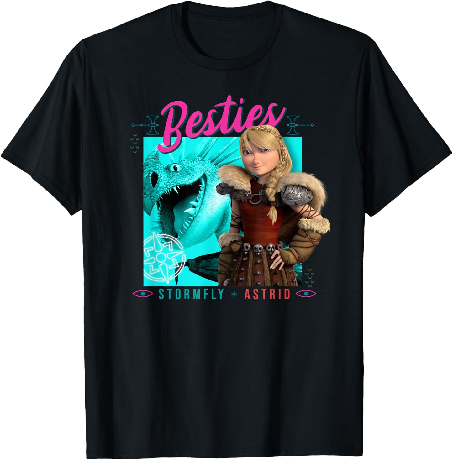 How to Train Your Dragon 3 Hidden World Besties T-Shirt - T-Shirt | Black
