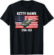 USS Kitty Hawk CVA-63 Aircraft Carrier Veterans Day Father T-Shirt - T-Shirt | Black