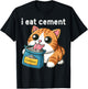 I Eat Cement Funny Cat Meme Internet Memes Funny Memes Gen-Z T-Shirt - T-Shirt | Black