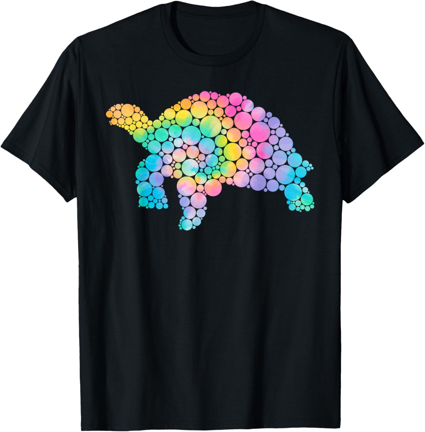 Funny Turtle Lovers Polka Dot Happy Dot Day Girls Boys Kids T-Shirt - T-Shirt | Black