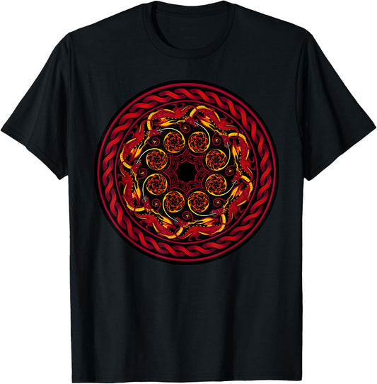 Fire Breathing Dragons T-Shirt - T-Shirt | Black