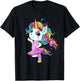 Rainbow Ballet Dancer Unicorn T-Shirt - T-Shirt | Black