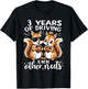 3 Years Of Driving Each Other Nuts Funny Couples Anniversary T-Shirt - T-Shirt | Black