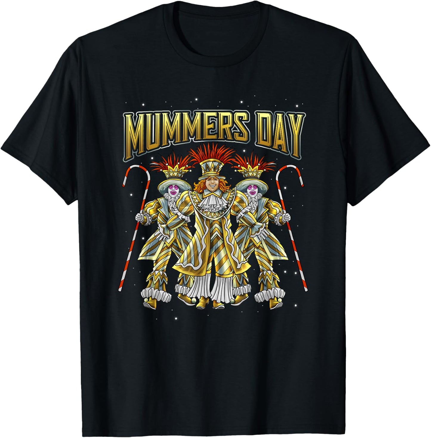 Mummers Day New Years Shirt Funny Gift T-Shirt - T-Shirt | Black
