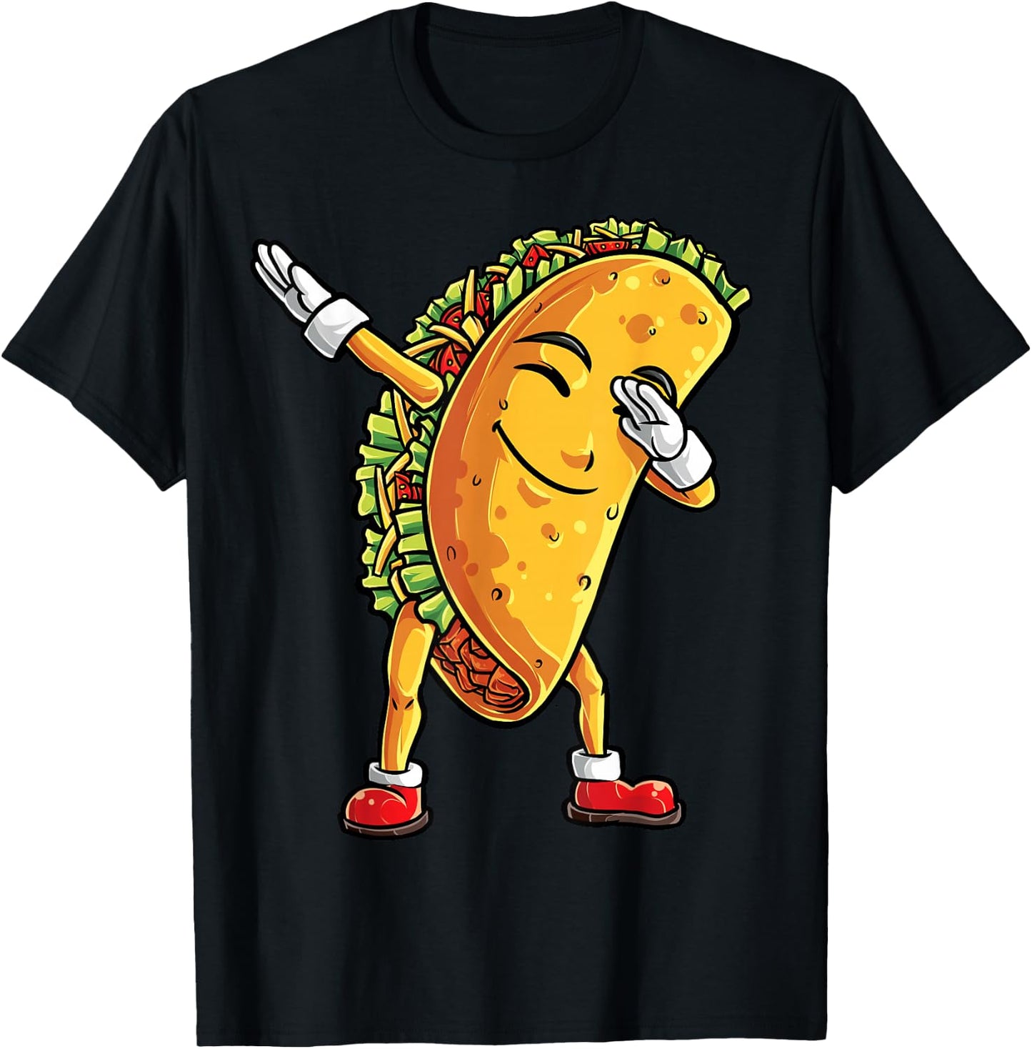 Dabbing Taco Cinco de Mayo Funny Boys Men Mexican Food Dab T-Shirt - T-Shirt | Black