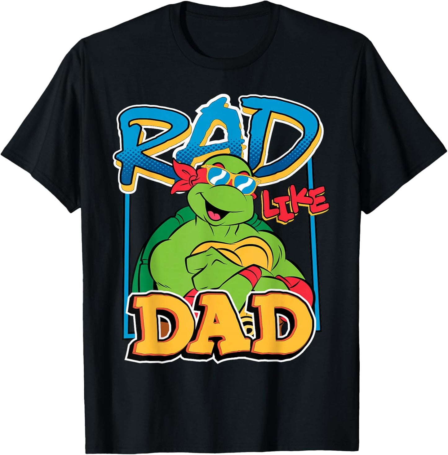 TMNT Rad Like Dad Raphael T-Shirt - T-Shirt | Black
