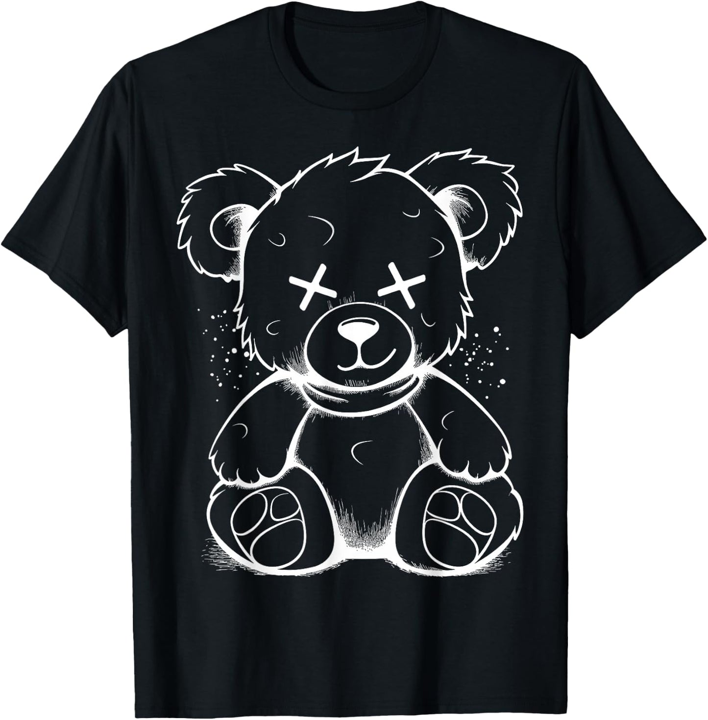 Bad Teddy Bear Dark Scary Fantasy Gothic Teddy Lover T-Shirt - T-Shirt | Black