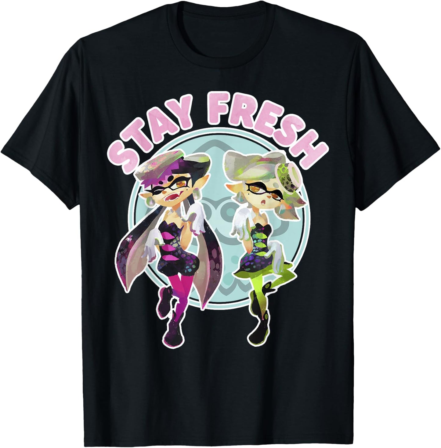 Nintendo Splatoon Stay Fresh Sassy Pose Graphic T-Shirt - T-Shirt | Black