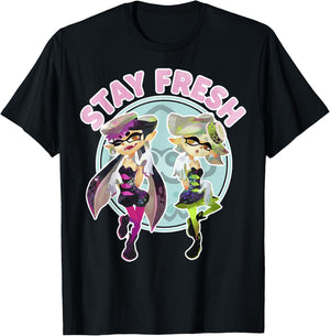 Nintendo Splatoon Stay Fresh Sassy Pose Graphic T-Shirt - T-Shirt | Black