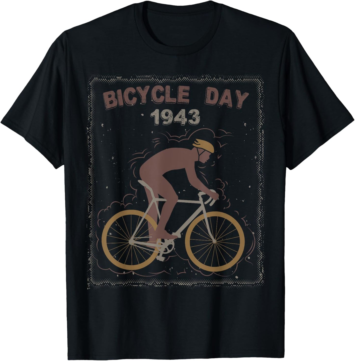 Bicycle Day 1943 Funny Cycling T-Shirt - T-Shirt | Black