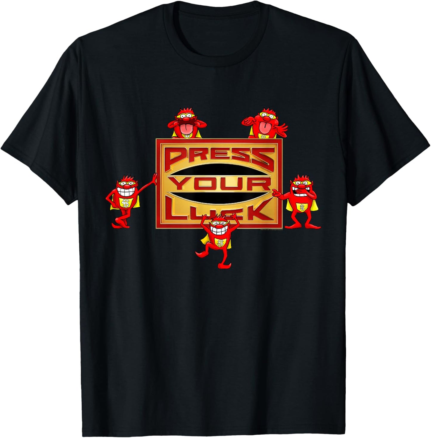 Press Your Luck Logo T-Shirt - T-Shirt | Black