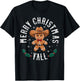 Merry Christmas Yall Gingerbread Cowboy Howdy Western Xmas T-Shirt - T-Shirt | Black