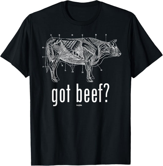 Got Beef? - Cuts of Beef - Funny meat eaters shirt T-Shirt - T-Shirt | Black