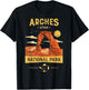 Arches National Park T Shirt Delicate Arch Vintage Utah Gift T-Shirt - T-Shirt | Black