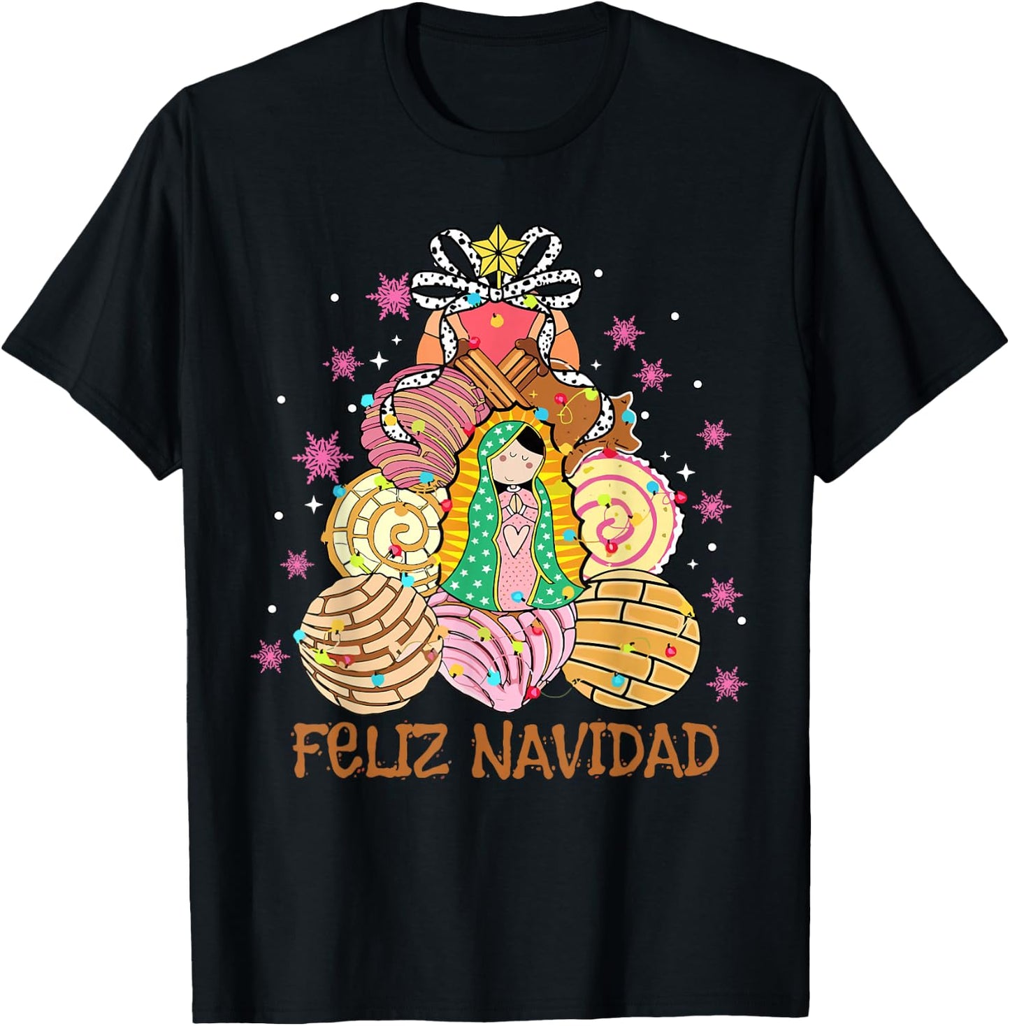 Tis the Season Mexican Christmas Feliz Navidad Xmas Mexican T-Shirt - T-Shirt | Black