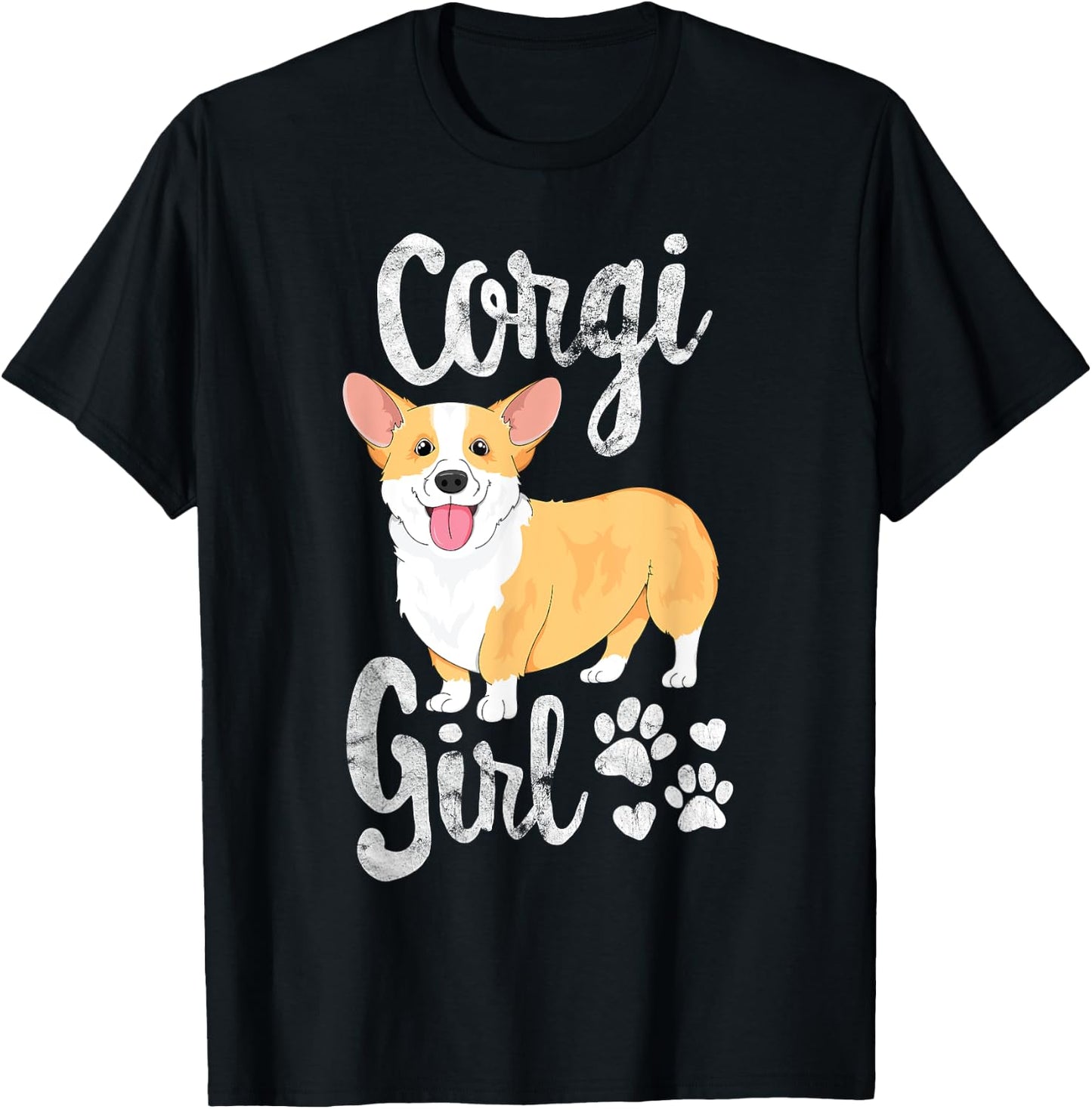 Corgi Girl Women Puppy Mom Dog Mama Lover Gift T-Shirt - T-Shirt | Black