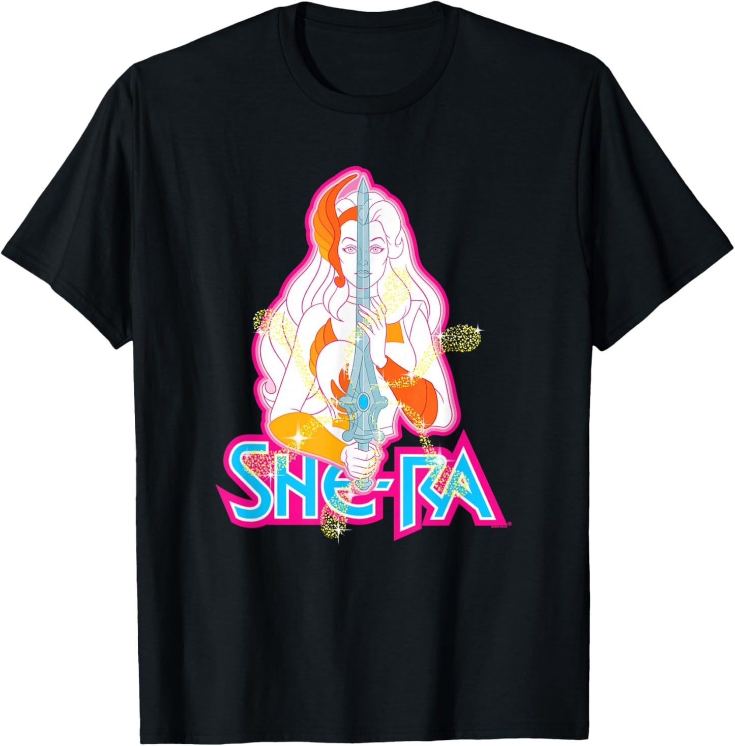 Masters of The Universe She-Ra Glowing Transformation T-Shirt - T-Shirt | Black