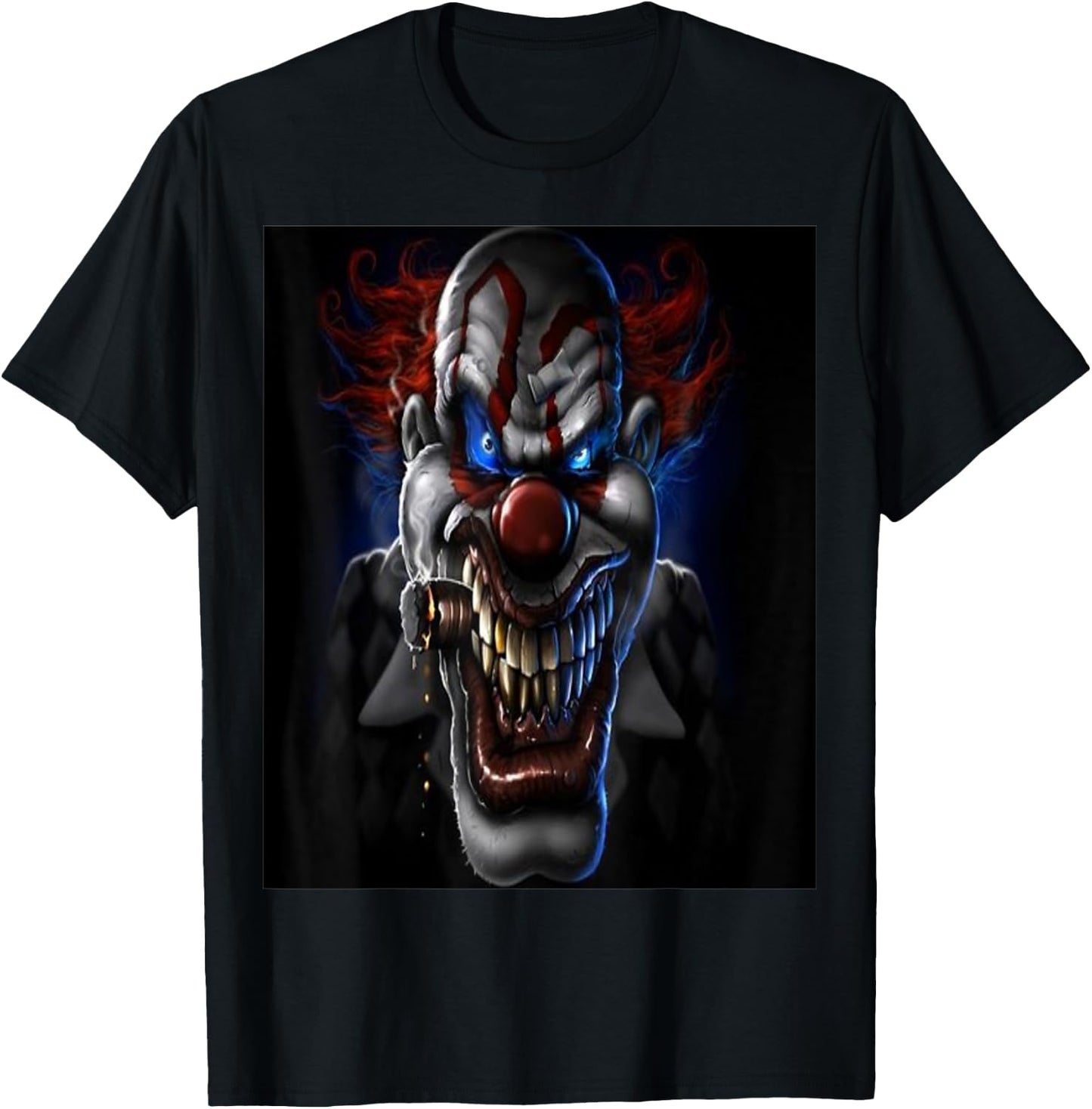 Evil Clown And Cigar Standard T Shirts T-Shirt - T-Shirt | Black