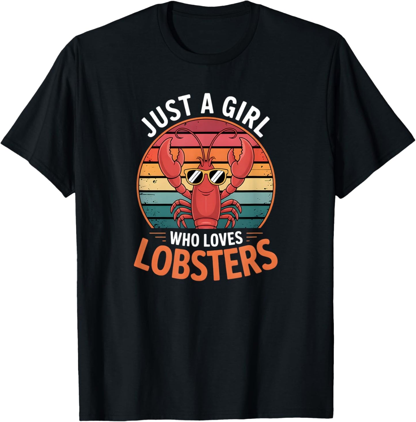Girls Lobster T-Shirt - T-Shirt | Black