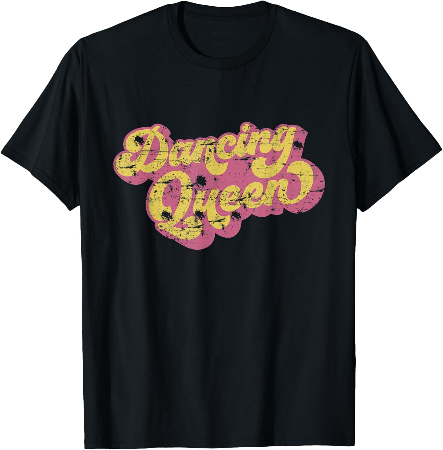 Dancing Queen Shirt Vintage Dancing 70s T-Shirt - T-Shirt | Black