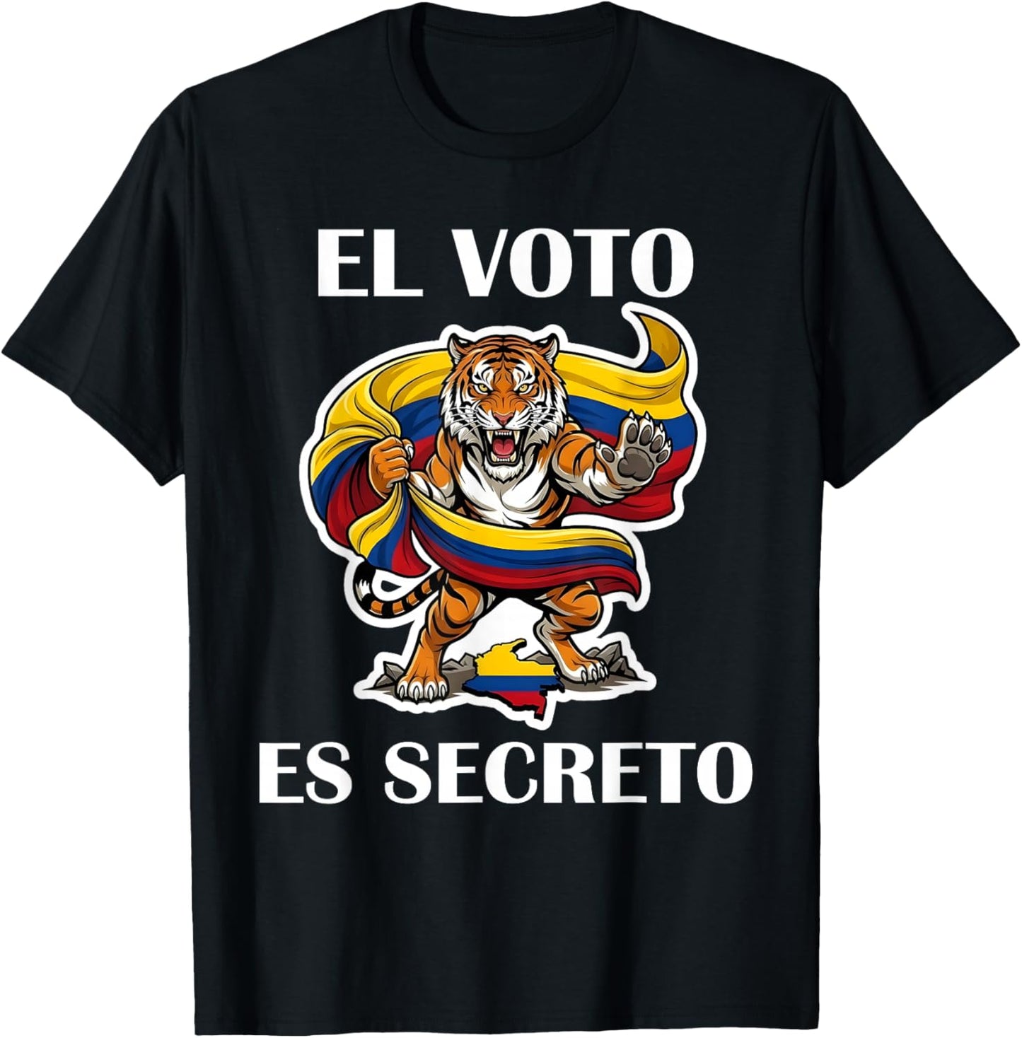 Abelardo Presidente 2026 Colombian Flag Firme por la Patria T-Shirt - T-Shirt | Black