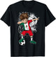 Dabbing Boy Mexico Soccer Shirt Jersey Mexican Football T-Shirt - T-Shirt | Black