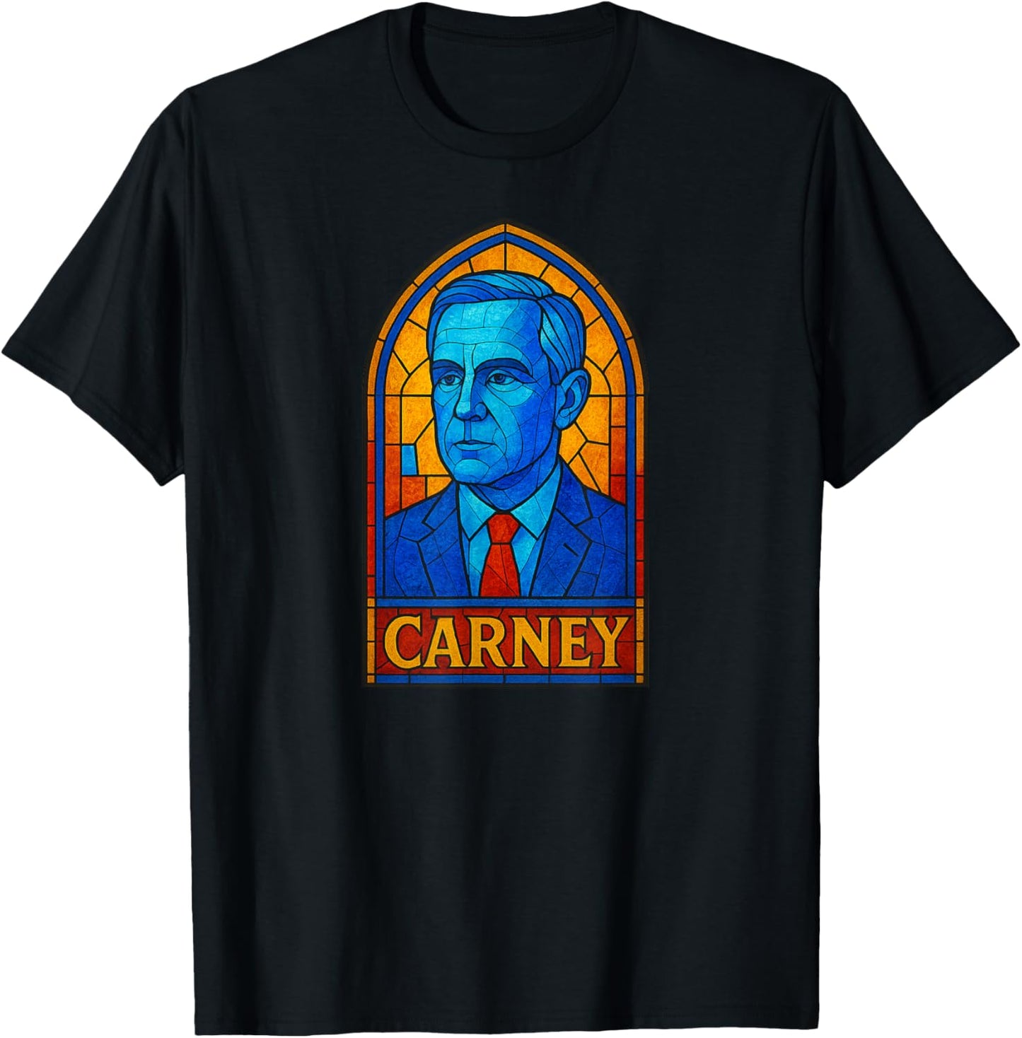 Saint Mark Stained Glass Art / Canadian Prime Minister T-Shirt - T-Shirt | Black