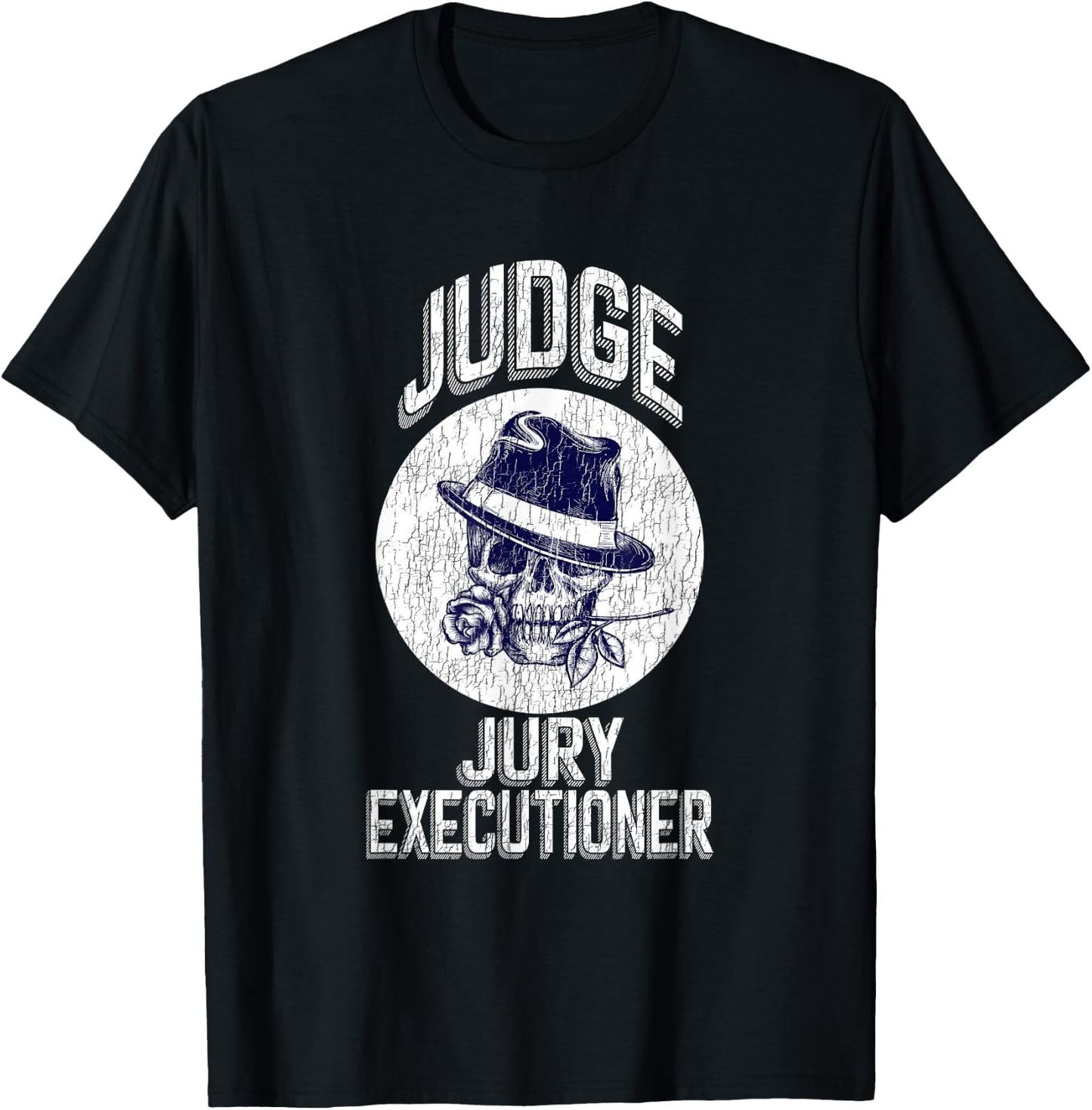 JUDGE JURY EXECUTIONER T SHIRT Motorcycles Skull & Bones T-Shirt - T-Shirt | Black