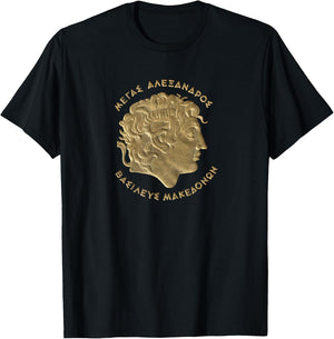 Alexander the Great T Shirt - Ancient Greece - Macedonia T-Shirt - T-Shirt | Black
