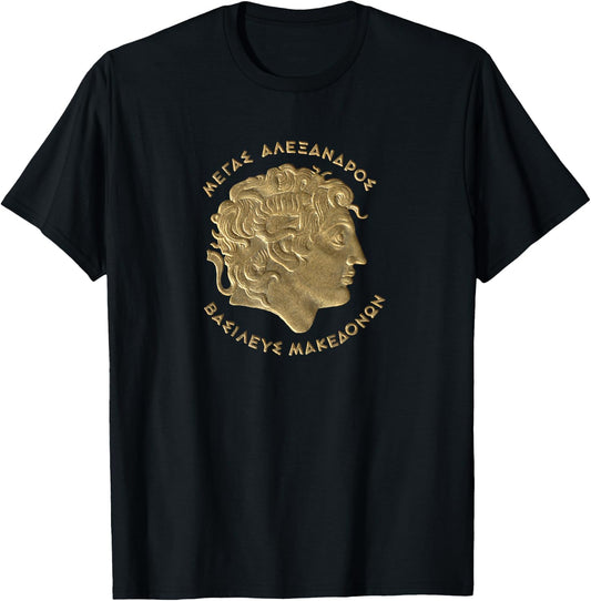 Alexander the Great T Shirt - Ancient Greece - Macedonia T-Shirt - T-Shirt | Black