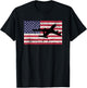 Patriotic KC-135 Stratotanker jet American flag T-Shirt - T-Shirt | Black