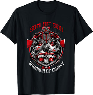 Knights Templar Son Of God Warrior Of Christ T-Shirt - T-Shirt | Black