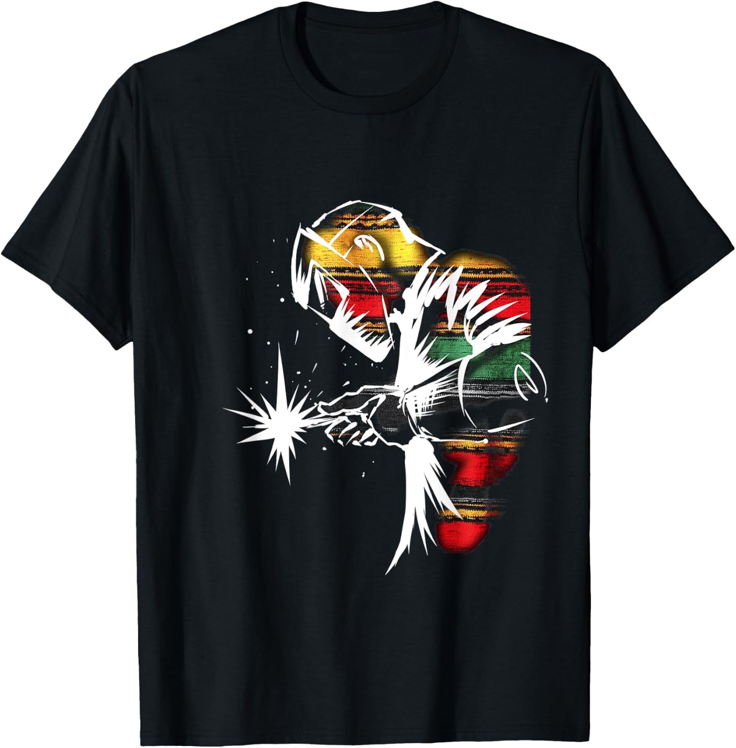 Welder Mexican El Soldador Mexican Welder Soldador Mexicano T-Shirt - T-Shirt | Black