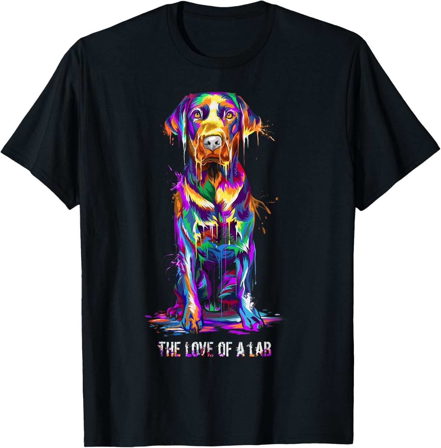 The Love Of Labrador Retriever T-Shirt - T-Shirt | Black