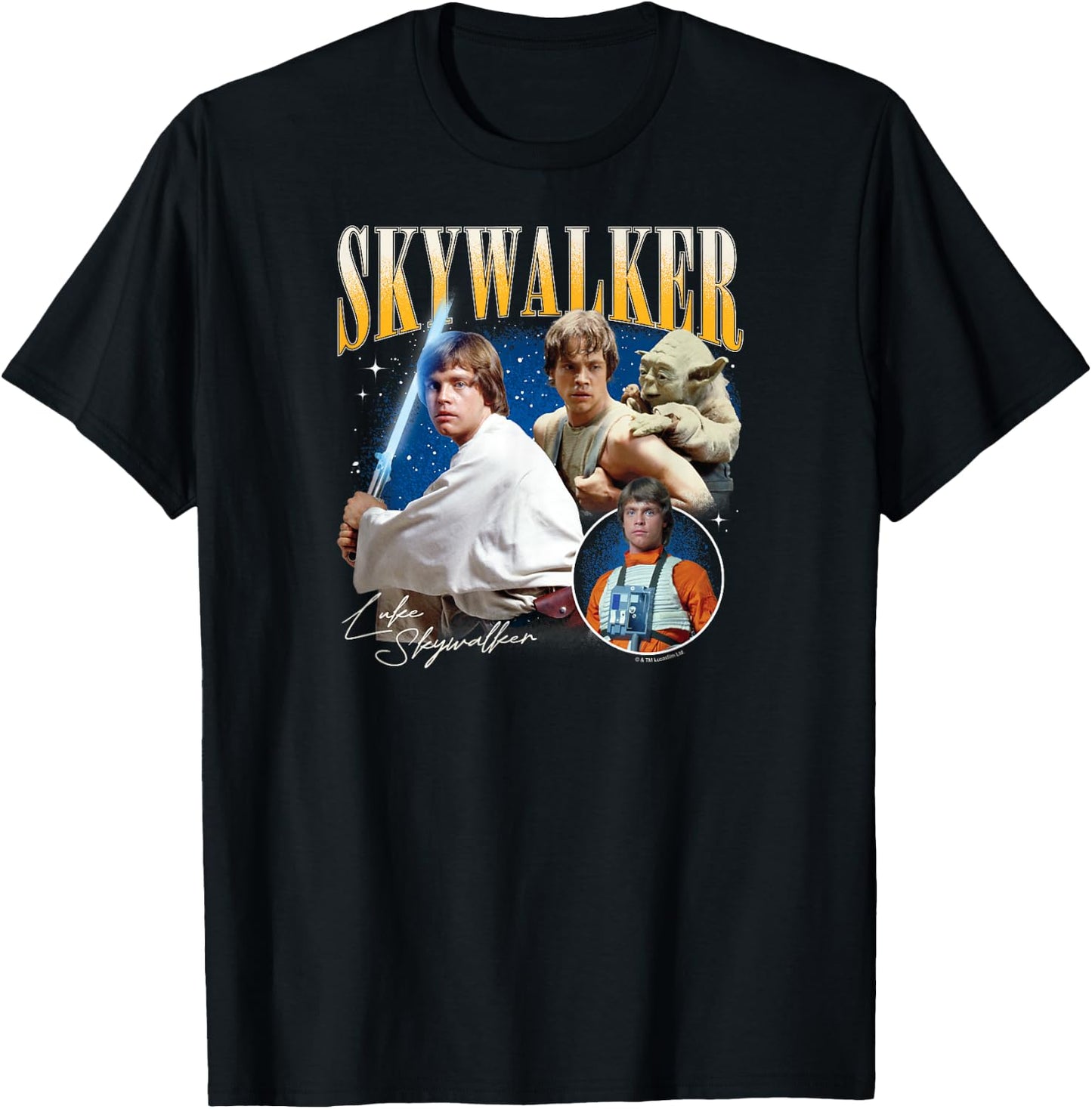 Star Wars - Luke Skywalker Bootleg T-Shirt - T-Shirt | Black