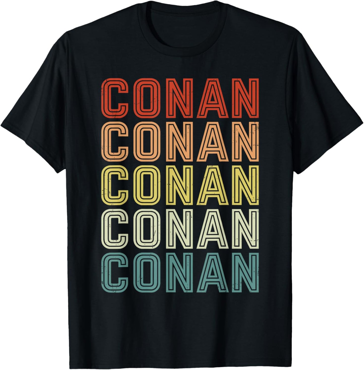 Conan Vintage Design Men Women Kids T-Shirt - T-Shirt | Black