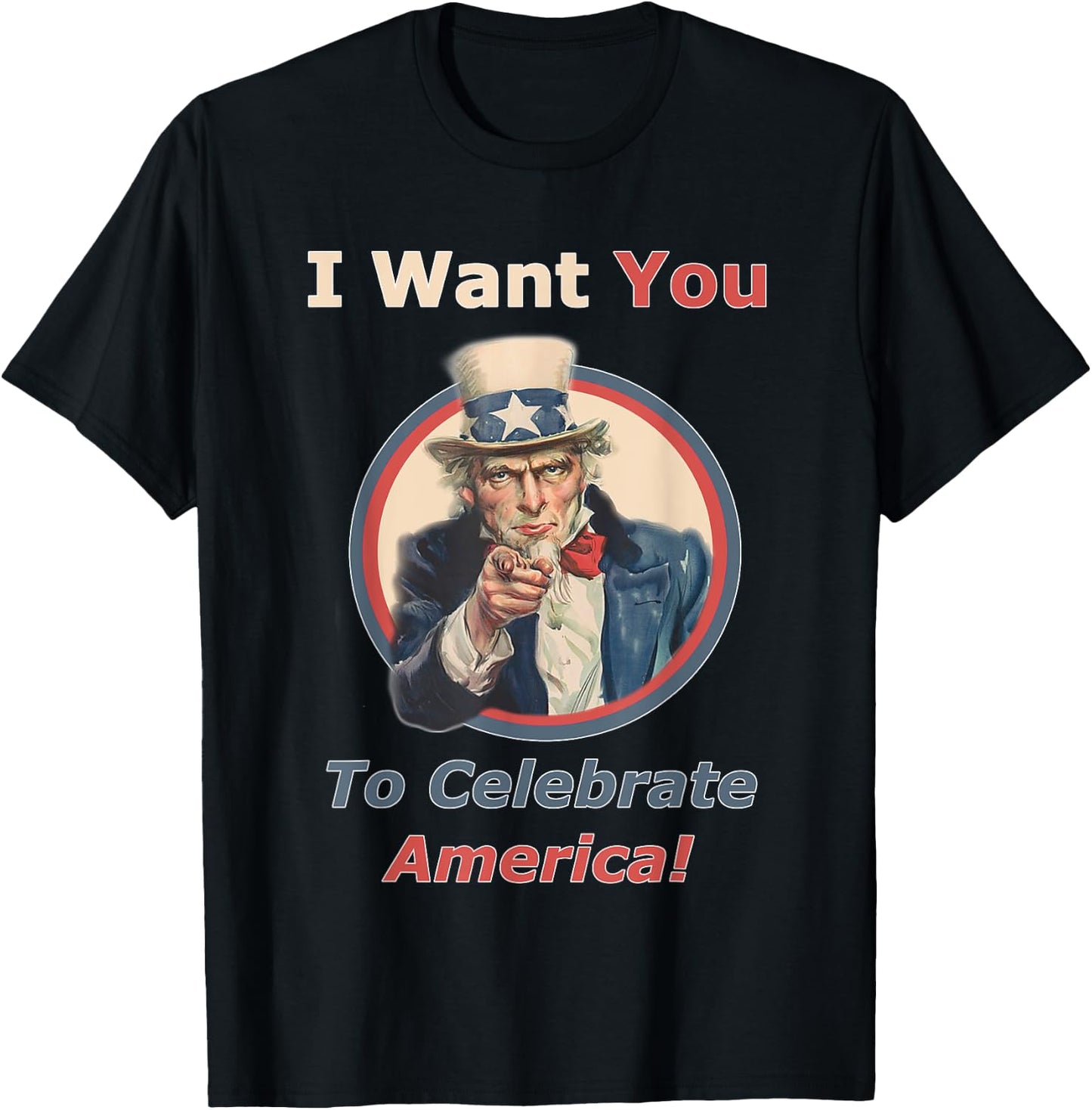 July 4th Uncle Sam Wants You Celebrate America Gear Kids Men T-Shirt - T-Shirt | Black