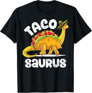 Tacosaurus Taco Dinosaur T rex Funny Cinco de Mayo Men Women T-Shirt - T-Shirt | Black