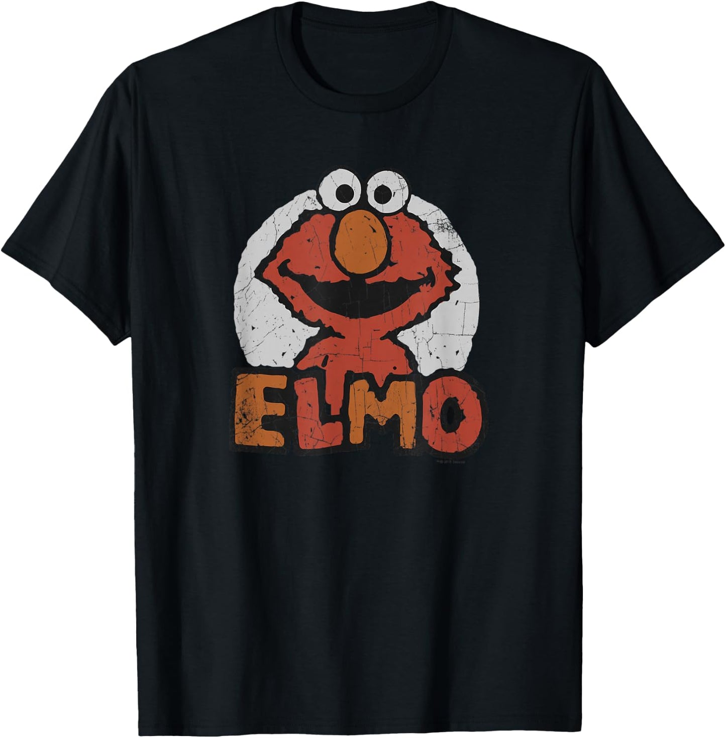 Sesame Street Elmo Name T-Shirt - T-Shirt | Black