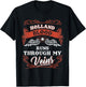 HOLLAND blood runs through my veins shirt 1k2d T-Shirt - T-Shirt | Black