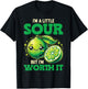 Lime Lemon I'm A Little Sour But I'm Worth It T-Shirt - T-Shirt | Black
