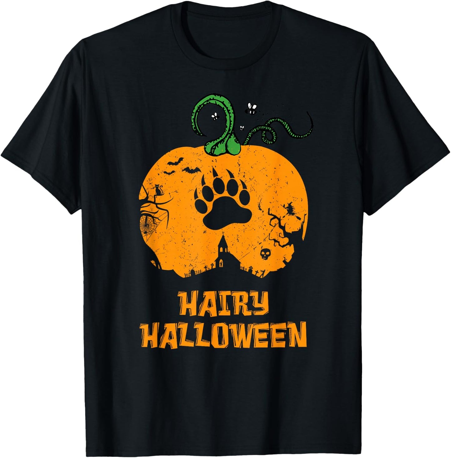 Gay Bear - Hairy Halloween T-Shirt - T-Shirt | Black