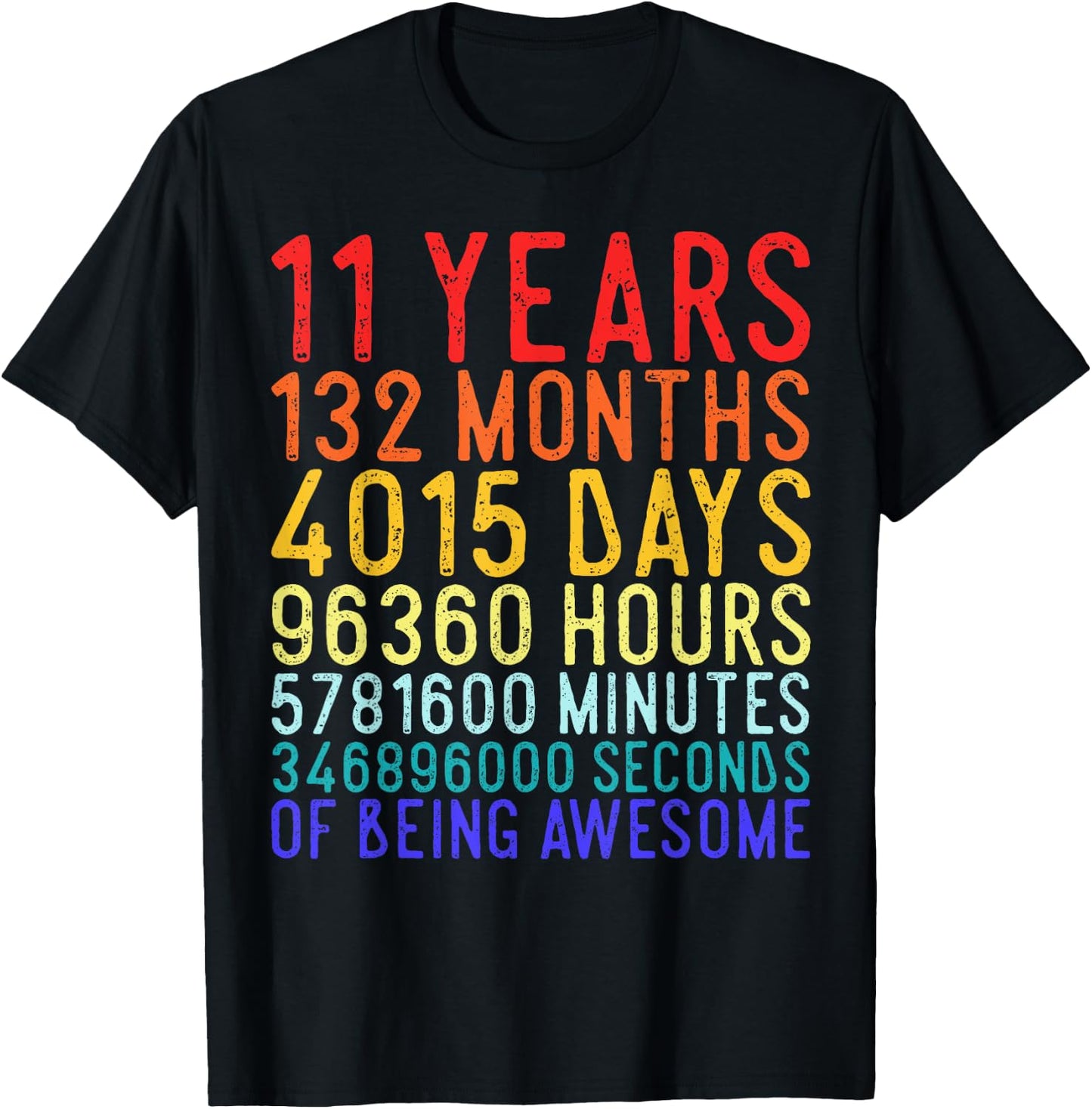 11 Year Old Boy 11yr 2014 11th Birthday T-Shirt - T-Shirt | Black