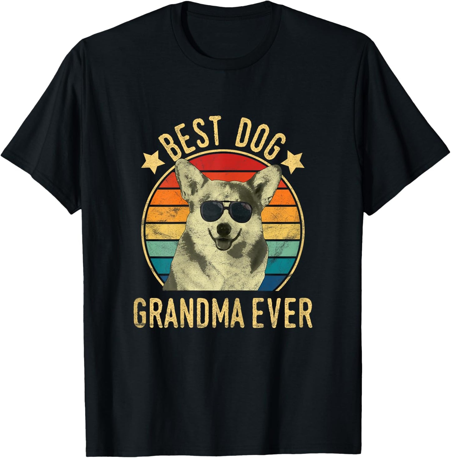Best Dog Grandma Ever Cardigan Welsh Corgi Mother's Day Women T-Shirt - T-Shirt | Black