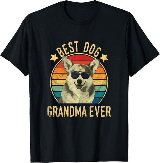 Best Dog Grandma Ever Cardigan Welsh Corgi Mother's Day Women T-Shirt - T-Shirt | Black